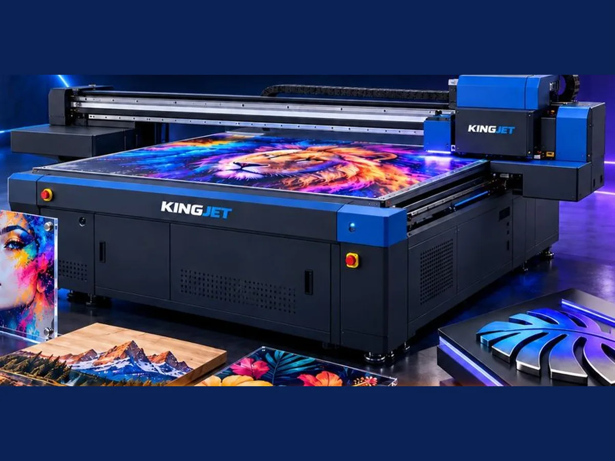 KingJet 120×120 cm UV síkágyas nyomtató